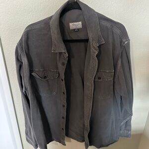 American Eagle Outfitters Men's Charcoal Shirt Jacket